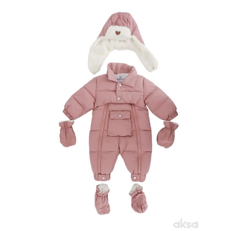 Lillo&Pippo skafander za bebe roze 