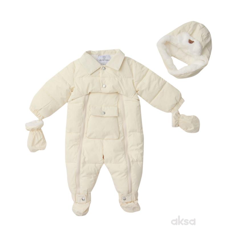 Lillo&Pippo skafander za bebe bela 