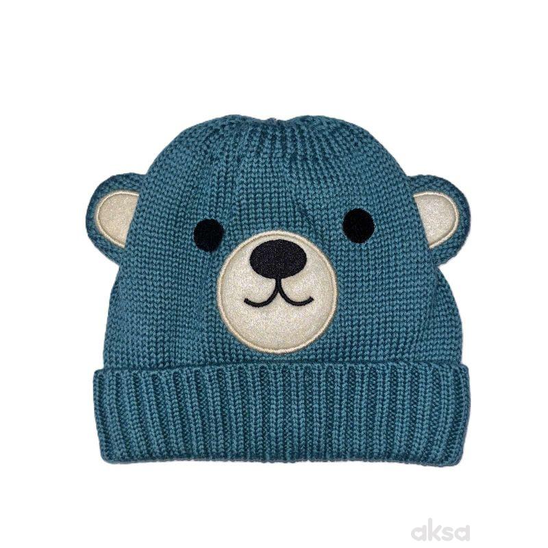 Lillo&Pippo zimska kapa plavi meda 50cm 