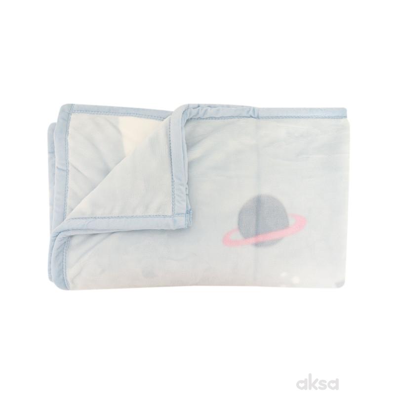 Lillo&Pippo ćebe meda 110x140cm, plava 