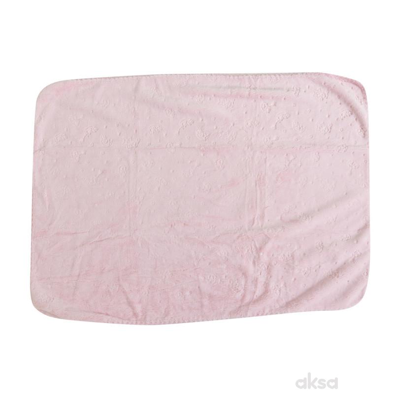 Lillo&Pippo ćebe 80x110cm, roze 