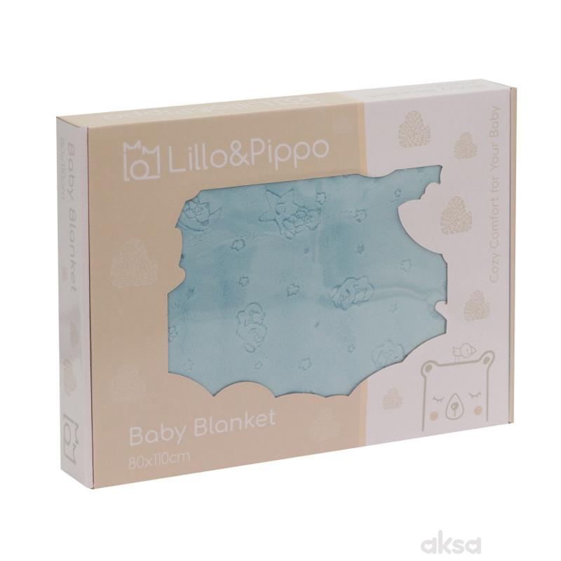 Lillo&Pippo ćebe 80x110cm, plava 