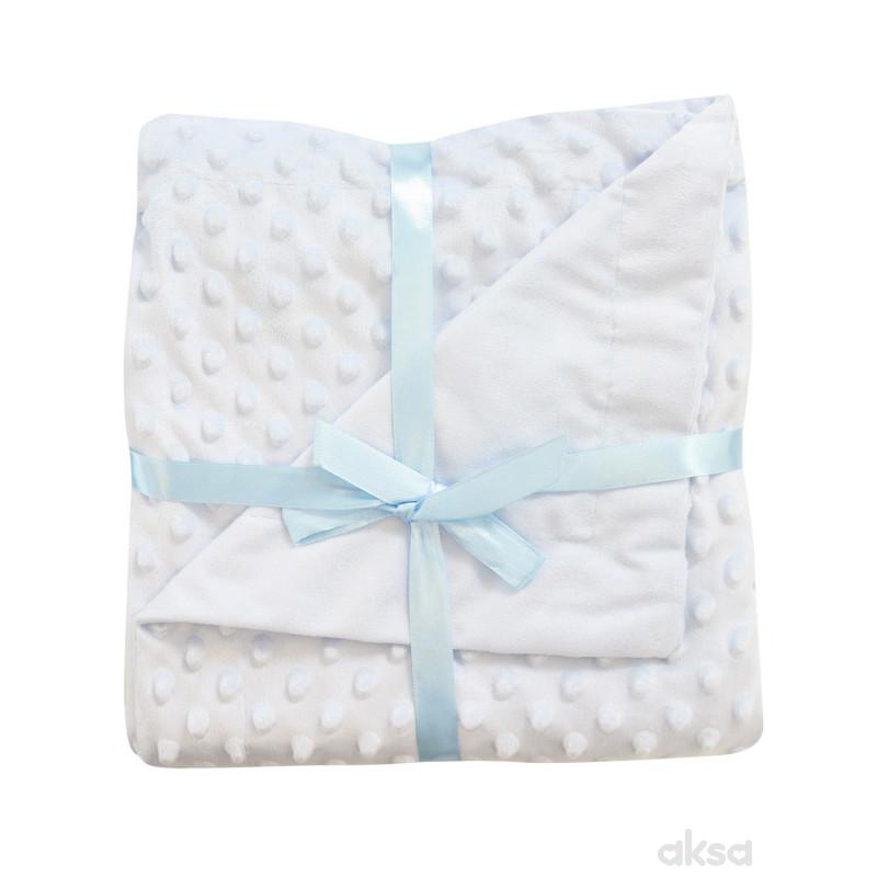 Lillo&Pippo set ćebe i plišana igračka, plavi 