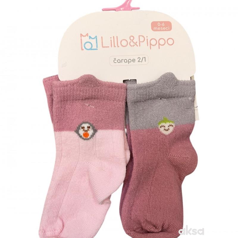 Lillo&Pippo čarape 2/1, devojčice 