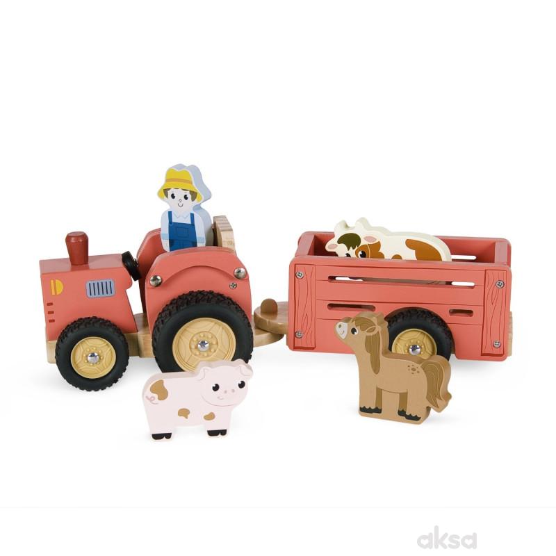 Pino traktor sa prikolicom 
