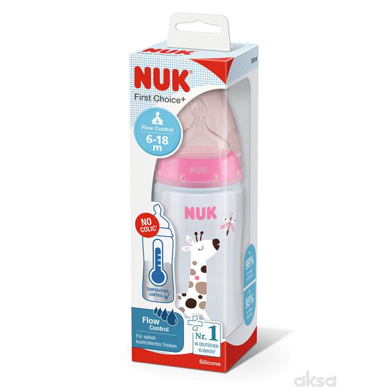Nuk FC flašica sa indikatorom 300ml Flow con 6-18m
