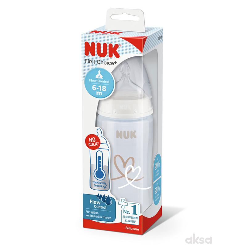 Nuk FC flašica sa indikatorom 300ml Flow con 6-18m
