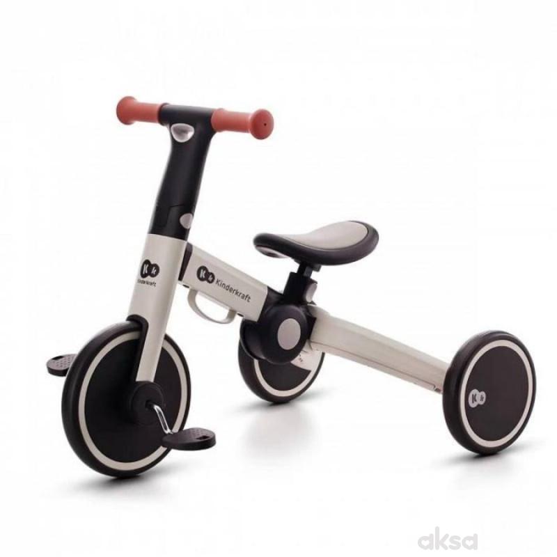 Kinderkraft tricikl 3u1 4trike Silver Grey 