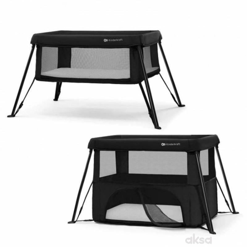 Kinderkraft prenosivi krevetac Cami 3u1 Black 
