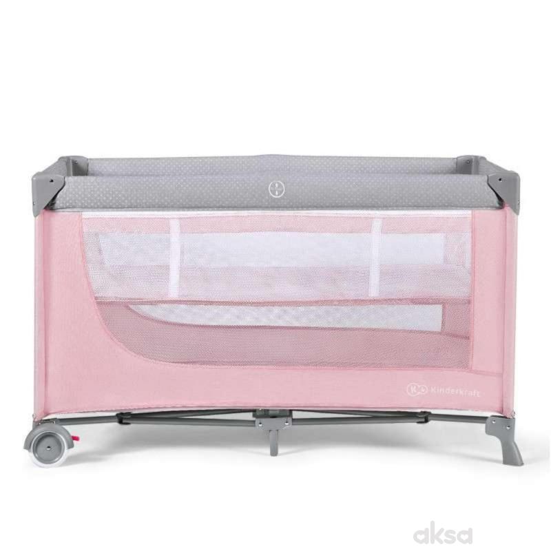 Kinderkraft prenosivi krevetac Leody Pink 