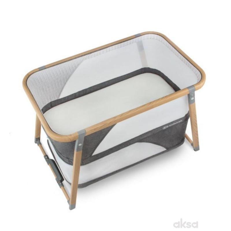 Kinderkraft prenosivi krevetac Sofi 4u1 Wood Grey 