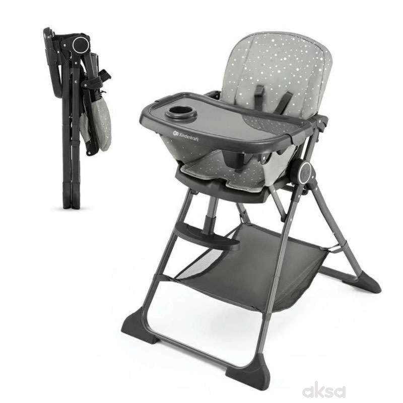 Kinderkraft hranilica Foldee Grey