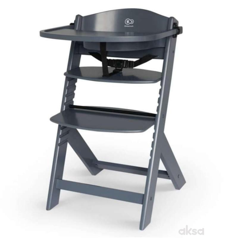Kinderkraft hranilica Enock 2u1 Full Grey