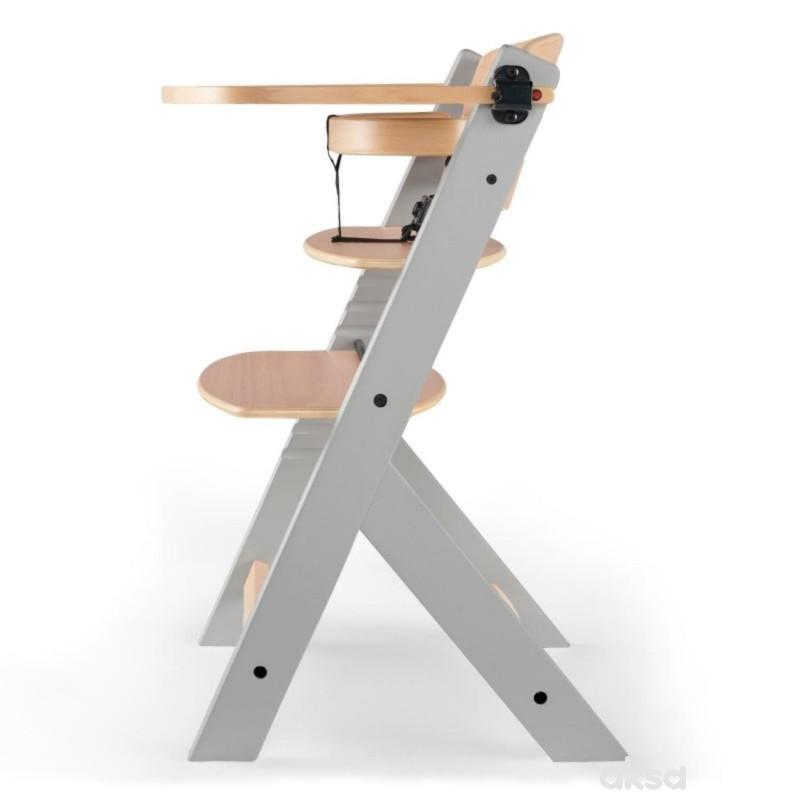 Kinderkraft hranilica Enock 2u1 Natur Grey