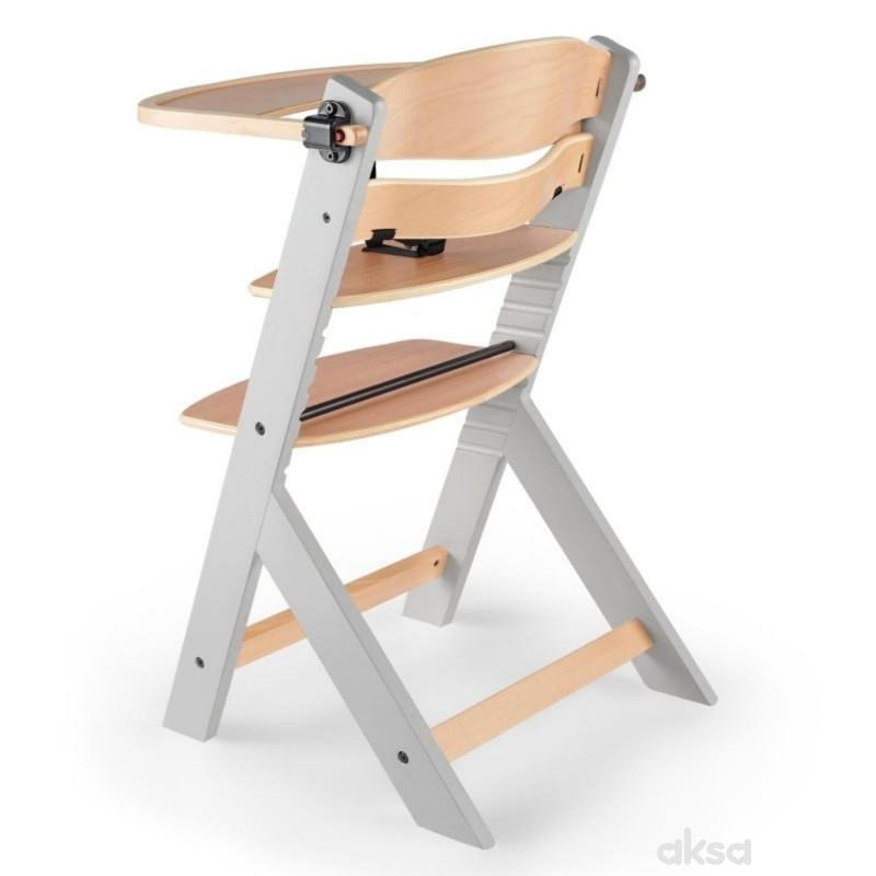 Kinderkraft hranilica Enock 2u1 Natur Grey
