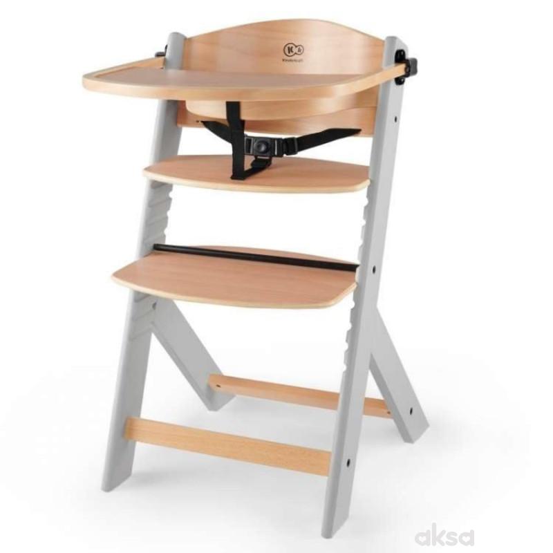 Kinderkraft hranilica Enock 2u1 Natur Grey