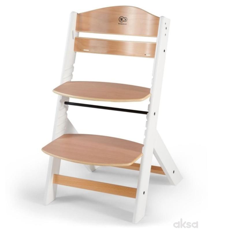 Kinderkraft hranilica Enock 2u1 Natur White