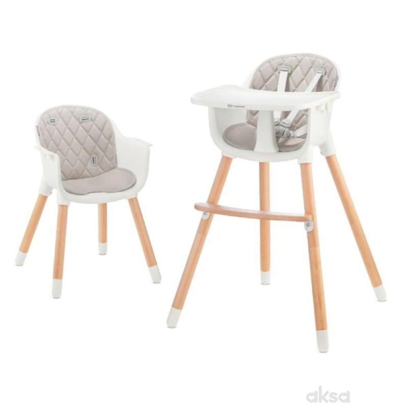 Kinderkraft hranilica Sienna 2u1 Grey