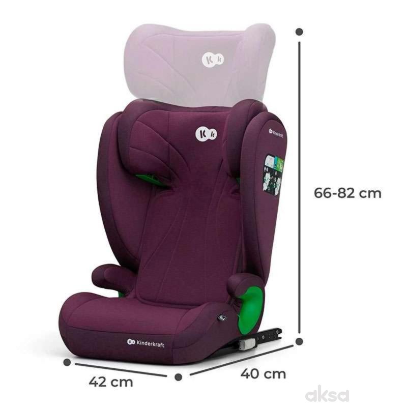 Kinderkraft a-s Junior Fix(100-150cm)i-size Cherry