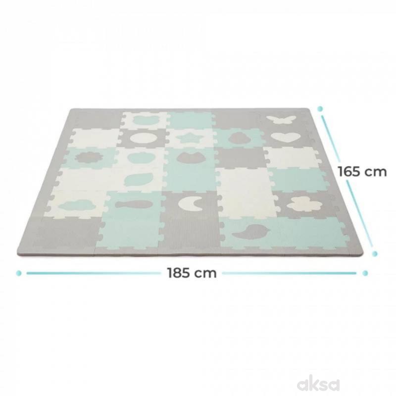 Kinderkraft podloga za igru 3d Luno Shapes Mint