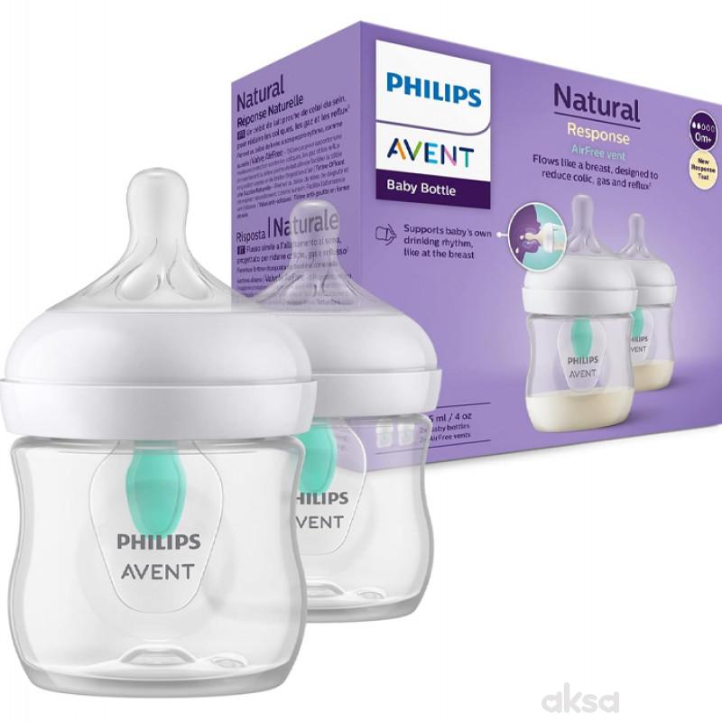 Avent flašica antik natural resposne 125ml duopack 