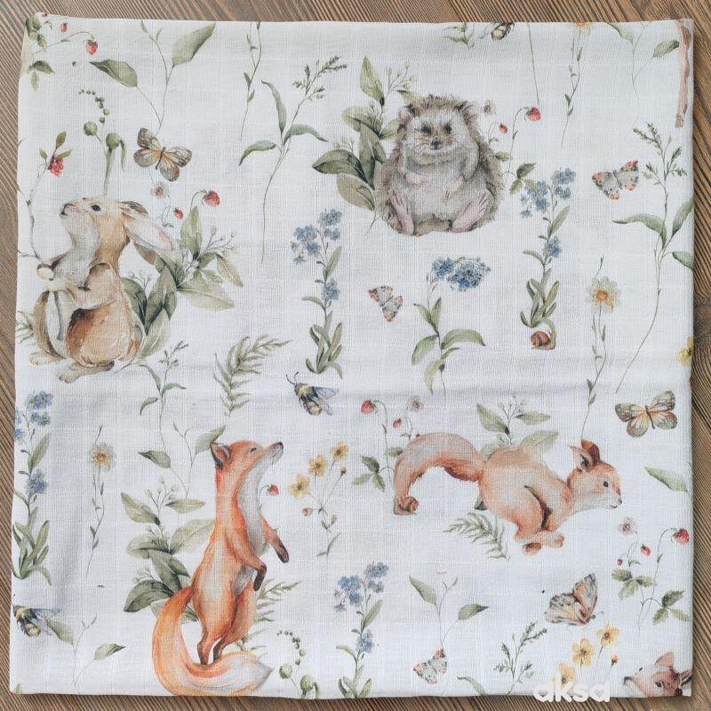 Lillo&Pippo muslin pelena 75x75cm, Šumica