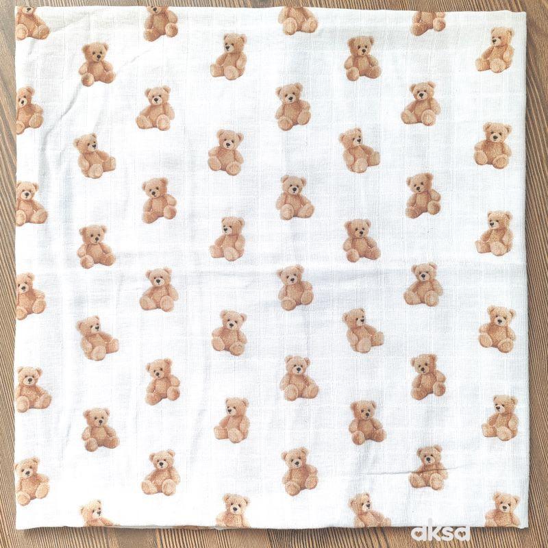 Lillo&Pippo muslin pelena 75x75cm, Meda