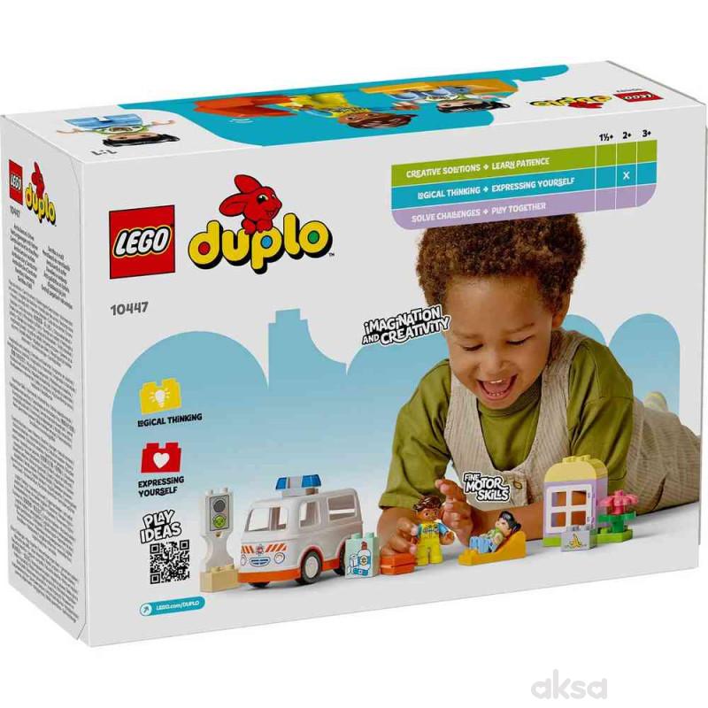 Lego duplo town ambulance  and  driver