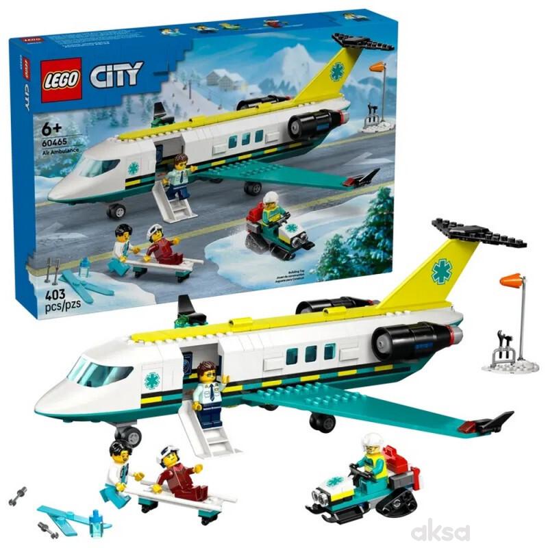 Lego city emergency air ambulance airplane 