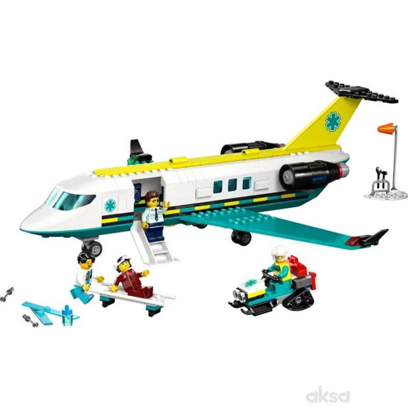 Lego city emergency air ambulance airplane 