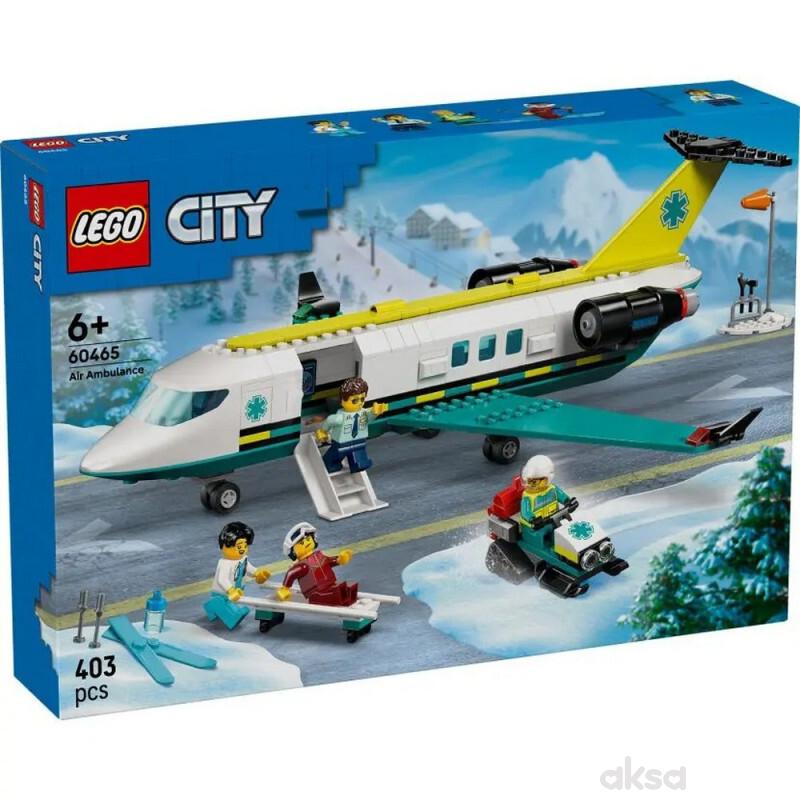 Lego city emergency air ambulance airplane 