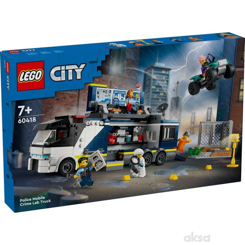 Lego city police police mobile crime lab truck 