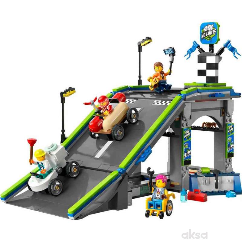 Lego city no limits  race car ramp track 
