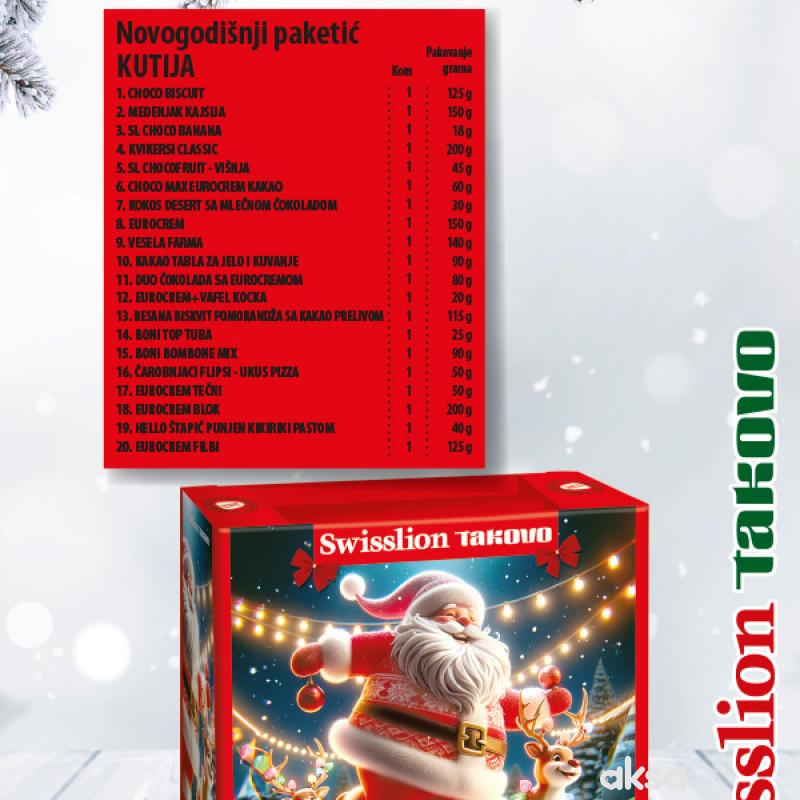 Swisslion novogodišnji paketić kutija 1.803g 