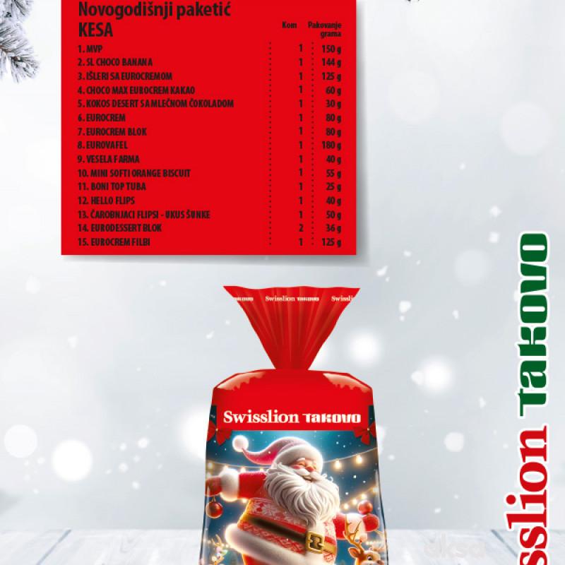 Swisslion novogodišnji paketić kesa 1.222g 