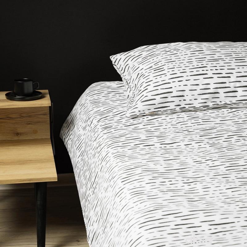 Stefan posteljina crne pruge 2/1, 140x200cm 