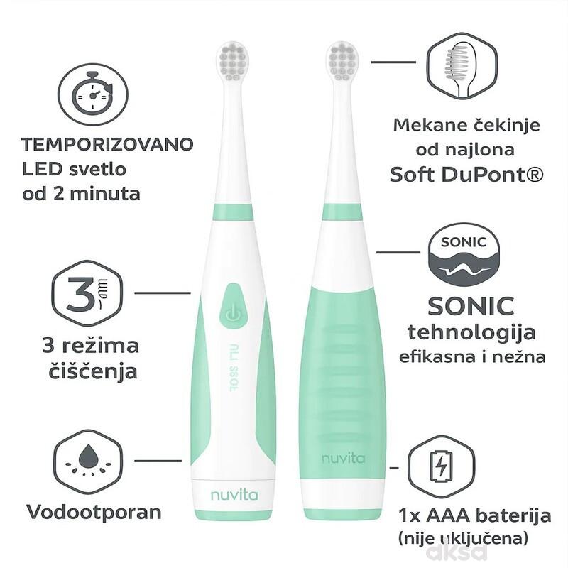 Nuvita električna četkica za zube za bebe i decu 