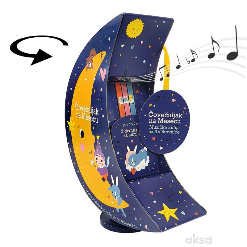Čovečuljak Na Mesecu-Muzička Kutija Sa 3Slikovnice 