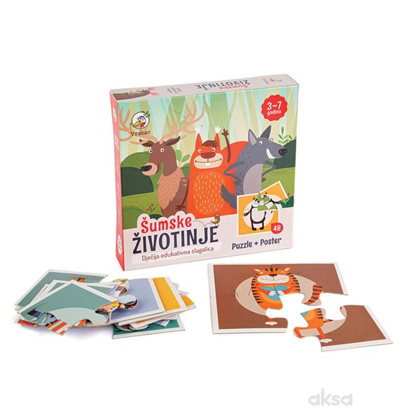 Astra puzzle šumske životinje 