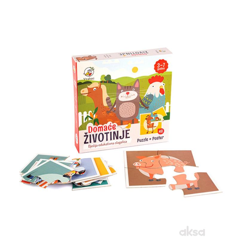 Astra puzzle domaće životinje 