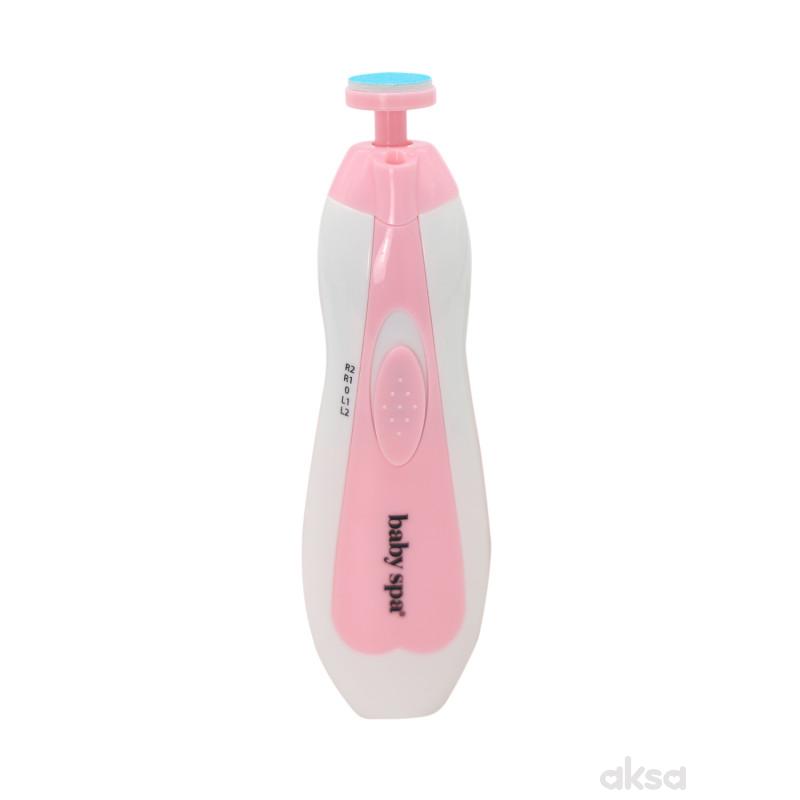 Baby Spa električni trimer za nokte, roze 
