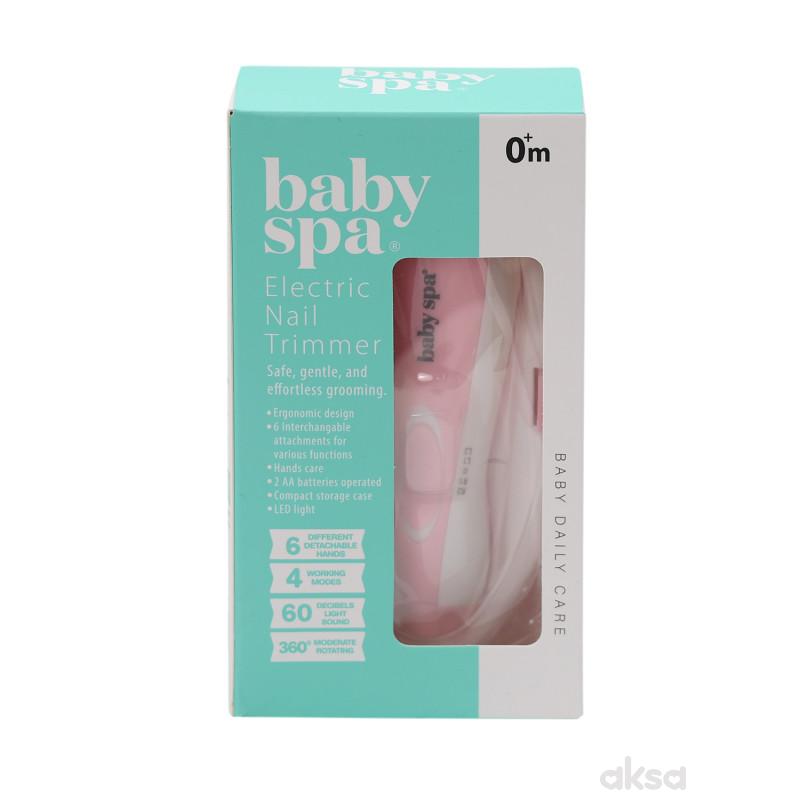Baby Spa električni trimer za nokte, roze 