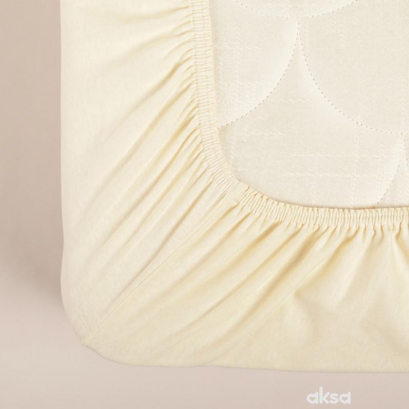 Stefan čaršav žersej sa lastišem bež, 160x200 