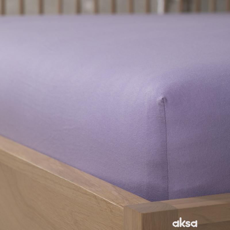 Stefan čaršav žersej sa lastišem ljubičasti160x200 