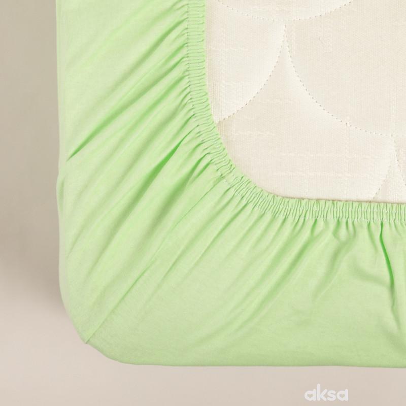 Stefan čaršav žersej sa lastišem zeleni, 200x200 