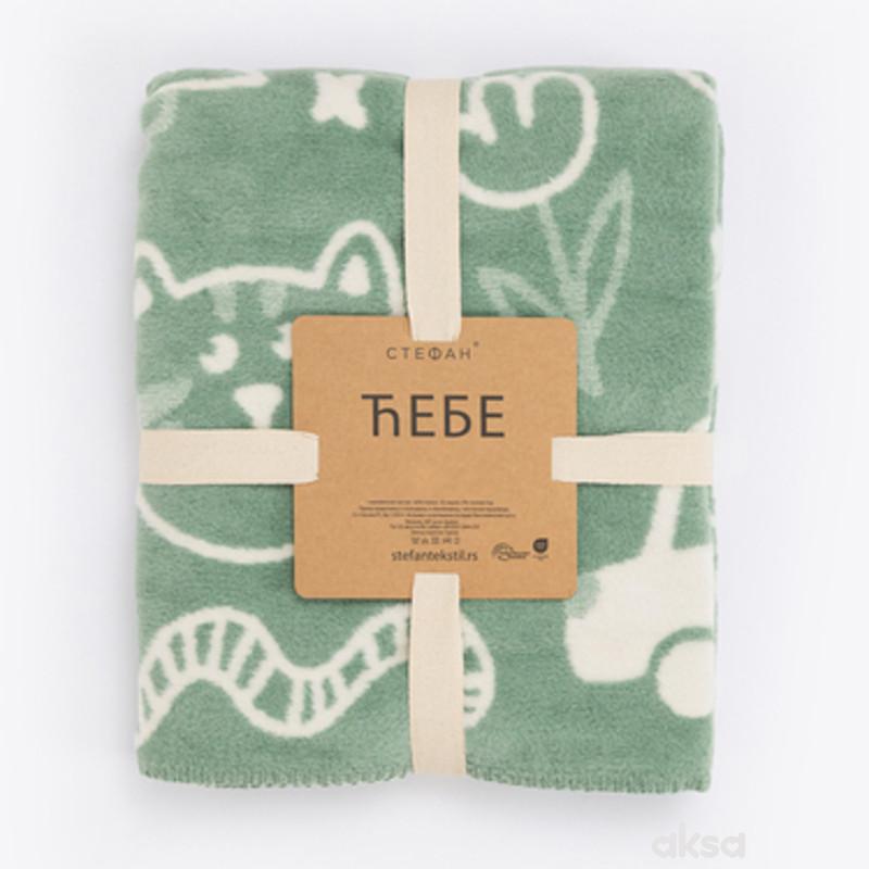 Stefan ćebe zeleno, 90x120 