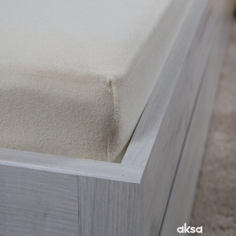 Stefan čaršav sa lastišem frotir bež, 60x120 