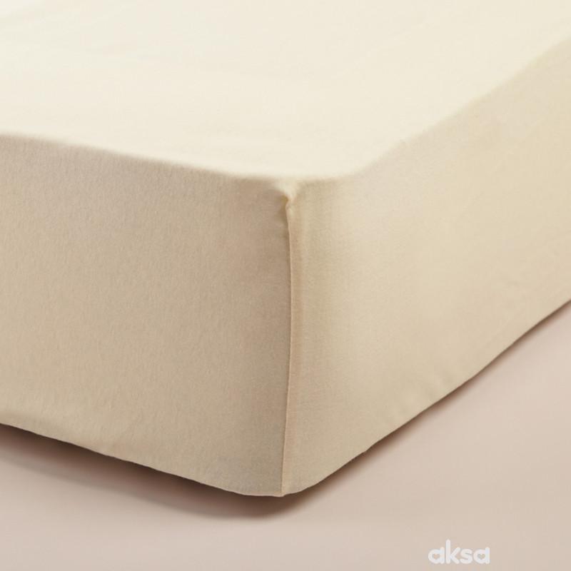 Stefan čaršav žersej sa lastišem bež, 60x120 