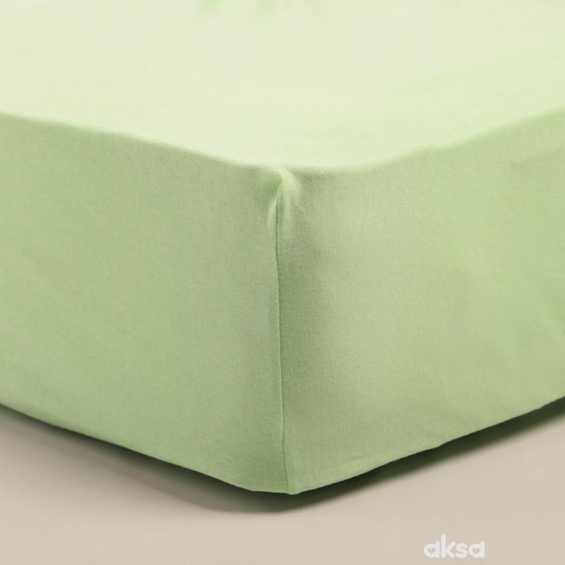 Stefan čaršav žersej sa lastišem zeleni, 60x120 