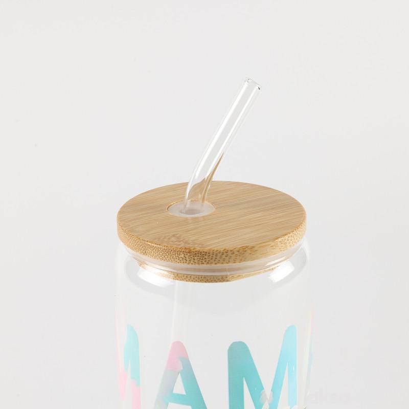 Be Cute Staklena čaša sa slamčicom, coffee 